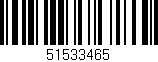 Código de barras (EAN, GTIN, SKU, ISBN): '51533465'