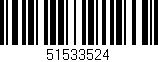 Código de barras (EAN, GTIN, SKU, ISBN): '51533524'