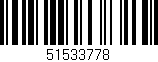 Código de barras (EAN, GTIN, SKU, ISBN): '51533778'