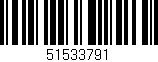 Código de barras (EAN, GTIN, SKU, ISBN): '51533791'