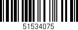 Código de barras (EAN, GTIN, SKU, ISBN): '51534075'