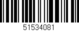 Código de barras (EAN, GTIN, SKU, ISBN): '51534081'