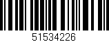 Código de barras (EAN, GTIN, SKU, ISBN): '51534226'