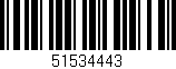 Código de barras (EAN, GTIN, SKU, ISBN): '51534443'