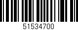 Código de barras (EAN, GTIN, SKU, ISBN): '51534700'