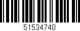 Código de barras (EAN, GTIN, SKU, ISBN): '51534740'
