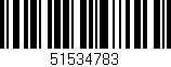 Código de barras (EAN, GTIN, SKU, ISBN): '51534783'