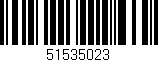 Código de barras (EAN, GTIN, SKU, ISBN): '51535023'