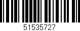 Código de barras (EAN, GTIN, SKU, ISBN): '51535727'
