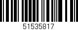 Código de barras (EAN, GTIN, SKU, ISBN): '51535817'