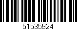 Código de barras (EAN, GTIN, SKU, ISBN): '51535924'