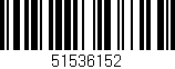 Código de barras (EAN, GTIN, SKU, ISBN): '51536152'