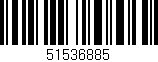 Código de barras (EAN, GTIN, SKU, ISBN): '51536885'