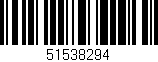 Código de barras (EAN, GTIN, SKU, ISBN): '51538294'