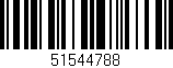 Código de barras (EAN, GTIN, SKU, ISBN): '51544788'