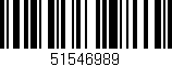 Código de barras (EAN, GTIN, SKU, ISBN): '51546989'