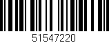 Código de barras (EAN, GTIN, SKU, ISBN): '51547220'
