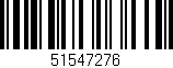 Código de barras (EAN, GTIN, SKU, ISBN): '51547276'