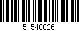 Código de barras (EAN, GTIN, SKU, ISBN): '51548026'