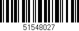 Código de barras (EAN, GTIN, SKU, ISBN): '51548027'