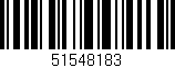 Código de barras (EAN, GTIN, SKU, ISBN): '51548183'