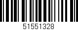 Código de barras (EAN, GTIN, SKU, ISBN): '51551328'