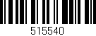 Código de barras (EAN, GTIN, SKU, ISBN): '515540'