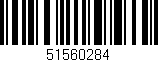 Código de barras (EAN, GTIN, SKU, ISBN): '51560284'