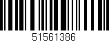 Código de barras (EAN, GTIN, SKU, ISBN): '51561386'