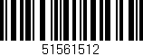 Código de barras (EAN, GTIN, SKU, ISBN): '51561512'