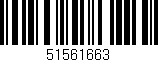 Código de barras (EAN, GTIN, SKU, ISBN): '51561663'