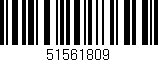 Código de barras (EAN, GTIN, SKU, ISBN): '51561809'