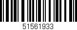 Código de barras (EAN, GTIN, SKU, ISBN): '51561933'