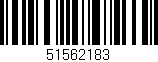 Código de barras (EAN, GTIN, SKU, ISBN): '51562183'