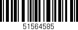 Código de barras (EAN, GTIN, SKU, ISBN): '51564585'