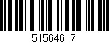 Código de barras (EAN, GTIN, SKU, ISBN): '51564617'