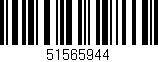 Código de barras (EAN, GTIN, SKU, ISBN): '51565944'