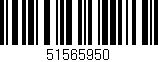 Código de barras (EAN, GTIN, SKU, ISBN): '51565950'