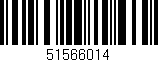 Código de barras (EAN, GTIN, SKU, ISBN): '51566014'