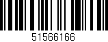 Código de barras (EAN, GTIN, SKU, ISBN): '51566166'