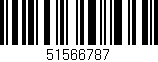 Código de barras (EAN, GTIN, SKU, ISBN): '51566787'