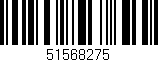 Código de barras (EAN, GTIN, SKU, ISBN): '51568275'