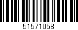 Código de barras (EAN, GTIN, SKU, ISBN): '51571058'
