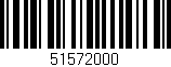 Código de barras (EAN, GTIN, SKU, ISBN): '51572000'