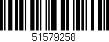Código de barras (EAN, GTIN, SKU, ISBN): '51579258'
