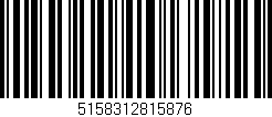 Código de barras (EAN, GTIN, SKU, ISBN): '5158312815876'
