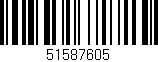 Código de barras (EAN, GTIN, SKU, ISBN): '51587605'