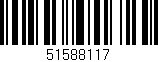 Código de barras (EAN, GTIN, SKU, ISBN): '51588117'