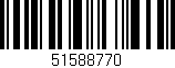 Código de barras (EAN, GTIN, SKU, ISBN): '51588770'