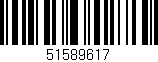 Código de barras (EAN, GTIN, SKU, ISBN): '51589617'